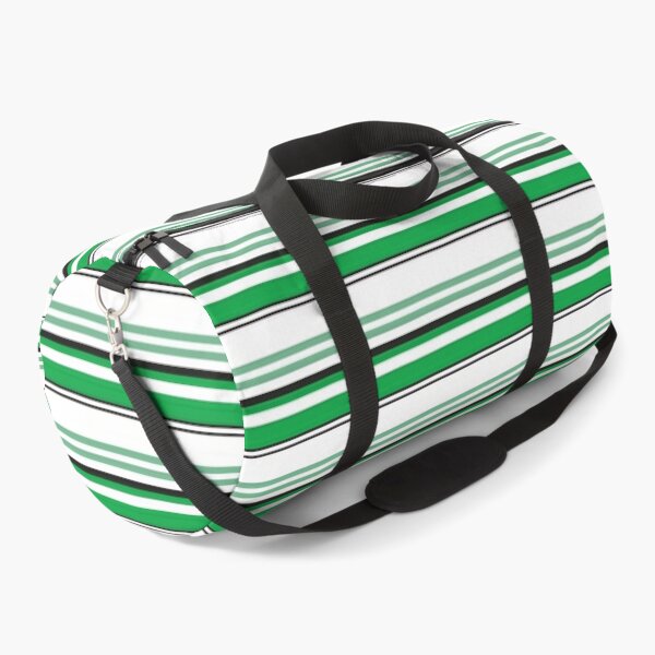 Simple Stripe Pattern Design in Green Black and White Tote Bag for Sale by  NellVerde