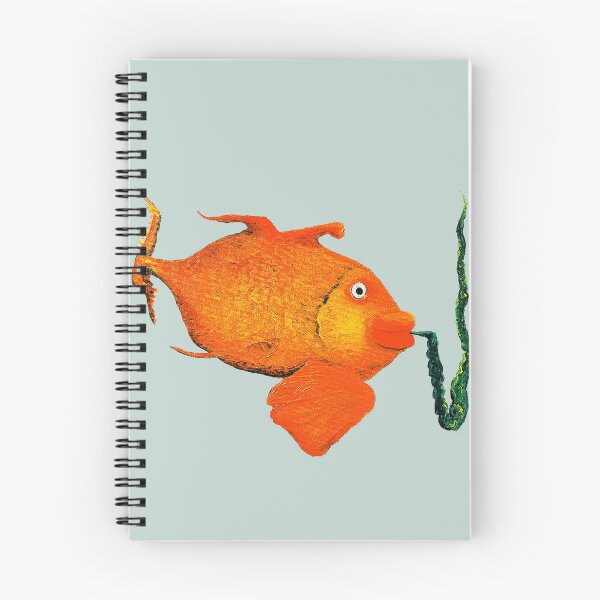 Item preview, Satisfied Fish Oil on Canvas designed and sold by warrenbisch.