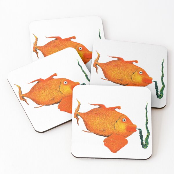 Item preview, Satisfied Fish Oil on Canvas designed and sold by warrenbisch.