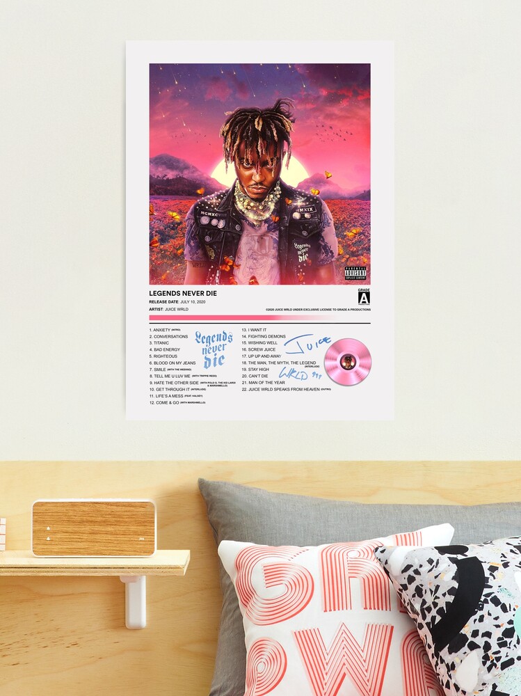 Juice WRLD - Legends Never Die Album Cover Poster