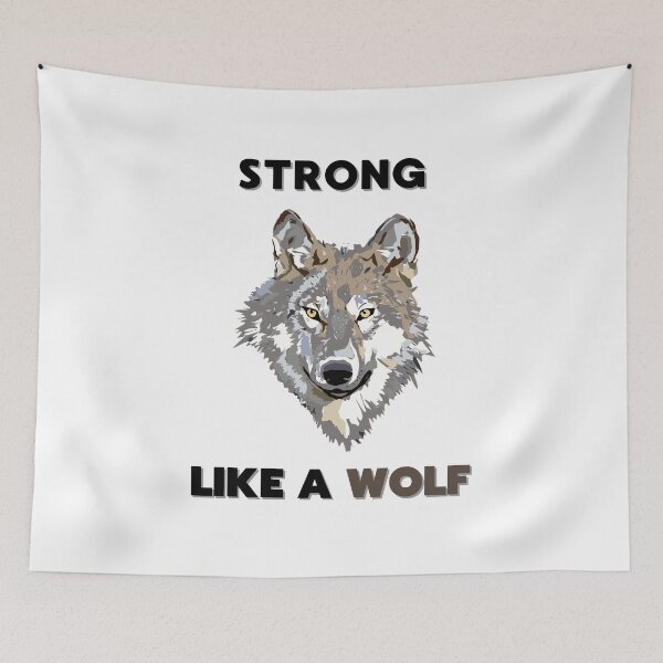 Item preview, Strong As A Wolf design designed and sold by ketkidesign.