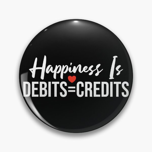 Item preview, Happiness Is Debits Equal To Credits: Accounting Gift Funny Accountant designed and sold by Adexyl.