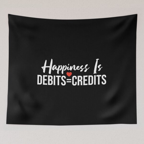 Item preview, Happiness Is Debits Equal To Credits: Accounting Gift Funny Accountant designed and sold by Adexyl.