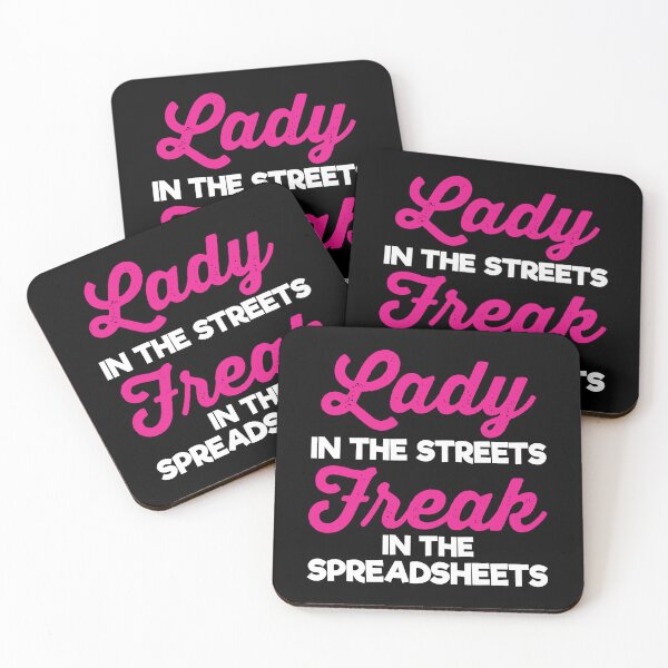 Item preview, Lady In The Streets Freak In The Spreadsheets: Pun Accounting Gift Funny Accountant Girl designed and sold by Adexyl.