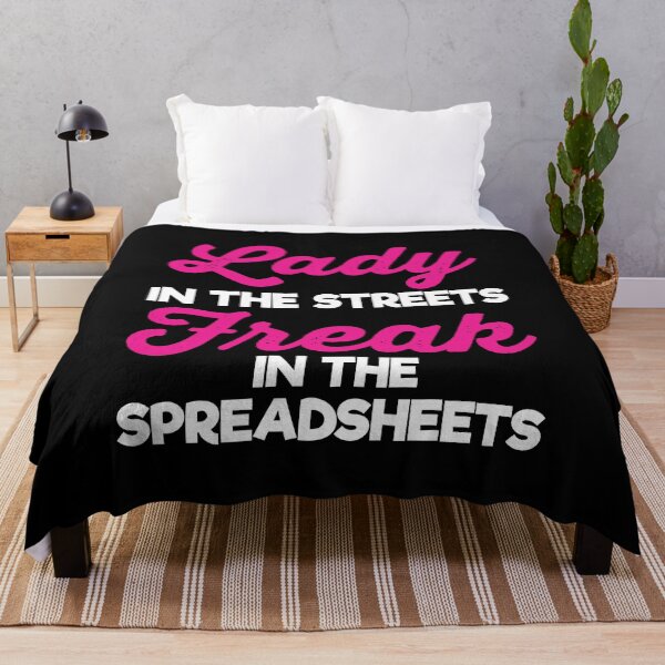 Item preview, Lady In The Streets Freak In The Spreadsheets: Pun Accounting Gift Funny Accountant Girl designed and sold by Adexyl.
