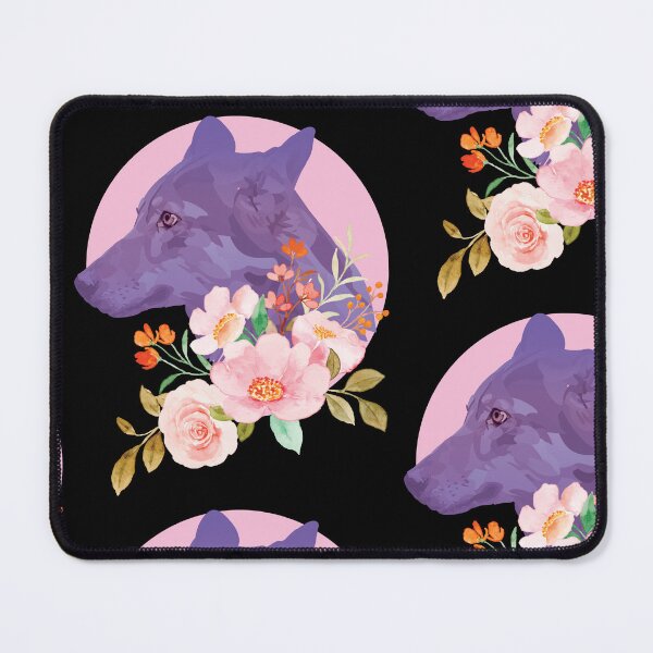 Item preview, Be Strong As A Purple Wolf Flowers designed and sold by fatydesignspace.