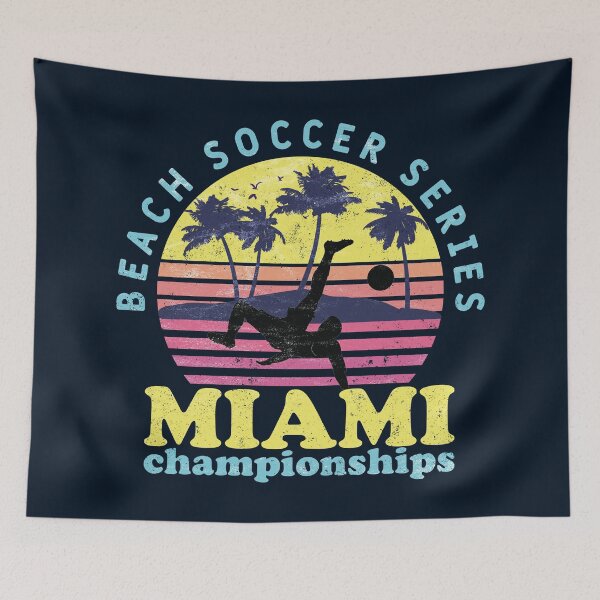 Item preview, Beach Soccer Series Miami - Retro Sunset/Vintage Sunset designed and sold by Numero14.