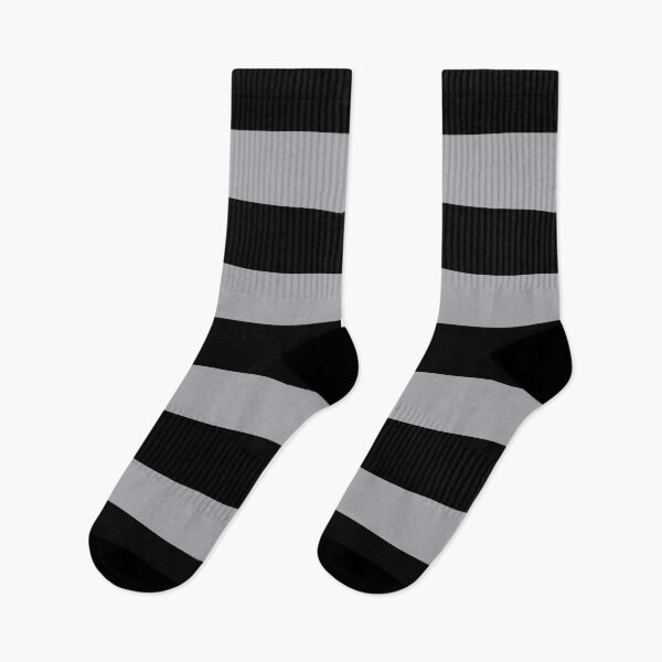 Item preview, Medium BLACK and METALLIC SILVER GREY Horizontal STRIPES designed and sold by RachelMacht.