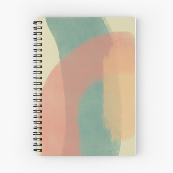 Item preview, Colorful Abstract Brushstrokes Blue Green, Coral Pink, Pastel Orange designed and sold by QuestingPixel.