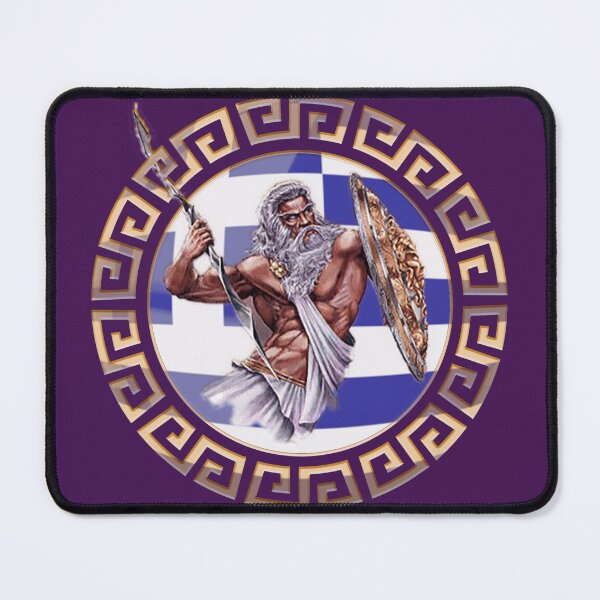 Item preview, Greek Flag Ornament Zeus designed and sold by AdleruCo.