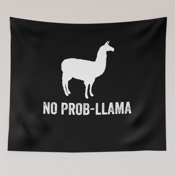 Item preview, No prob-llama - Llama lover designed and sold by Captain Mood.