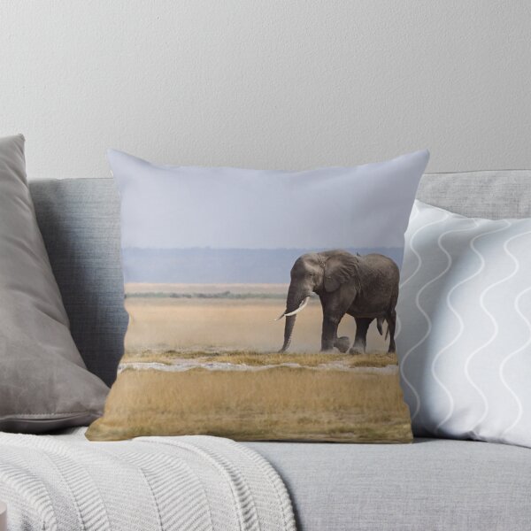 Item preview, Bull Elephant Crossing the Plain, Amboseli, Kenya designed and sold by Carole-Anne.