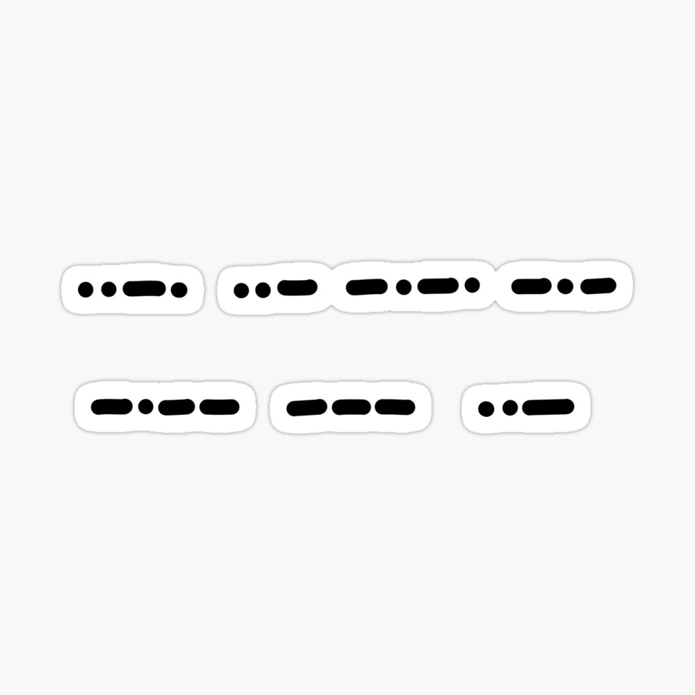 `Fuck you` morse code | Poster