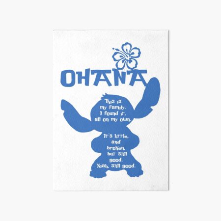 Vista previa del artículo con la obra «Stitch Ohana: esta es mi familia», diseñado y vendido por terlan.