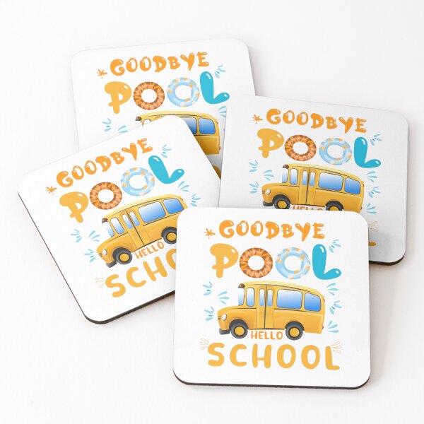 Item preview,   Goodbye pool hello school, school bus driver designed and sold by POPLIN ⭐ ⭐ ⭐ ⭐ ⭐.