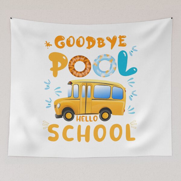 Item preview,   Goodbye pool hello school, school bus driver designed and sold by POPLIN ⭐ ⭐ ⭐ ⭐ ⭐.