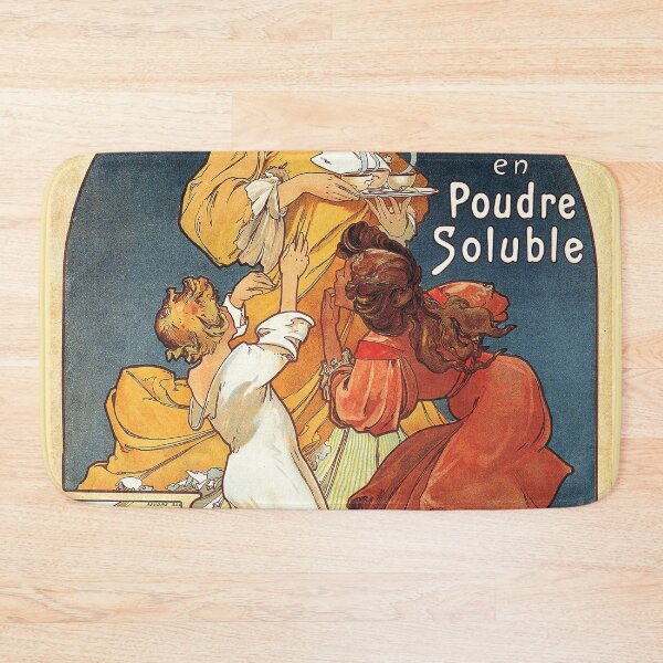 Item preview, Chocolat Idéal Alphonse Mucha  Poster Advertising  Vintage Art Nouveau  designed and sold by TeeARTHY.