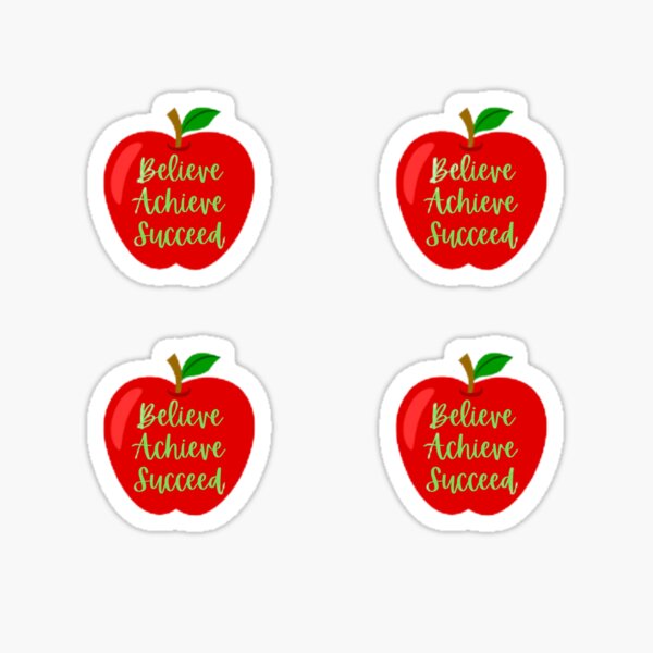 Item preview, Believe Achieve Succeed The Best Teacher Apple Green Design designed and sold by BestTeacher.