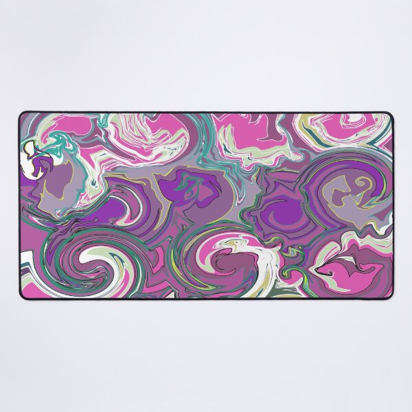 Item preview, Fluid Art, Pouring art design, Cool, soothing colors of Green, Purple, white Abstract, liquid art designed and sold by Thilaniz.
