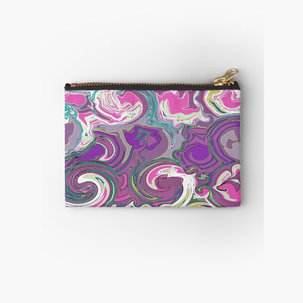 Item preview, Fluid Art, Pouring art design, Cool, soothing colors of Green, Purple, white Abstract, liquid art designed and sold by Thilaniz.