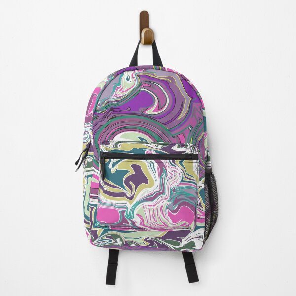 Item preview, Fluid Art, Pouring art design, Cool, soothing colors of Green, Purple, white Abstract, liquid art designed and sold by Thilaniz.