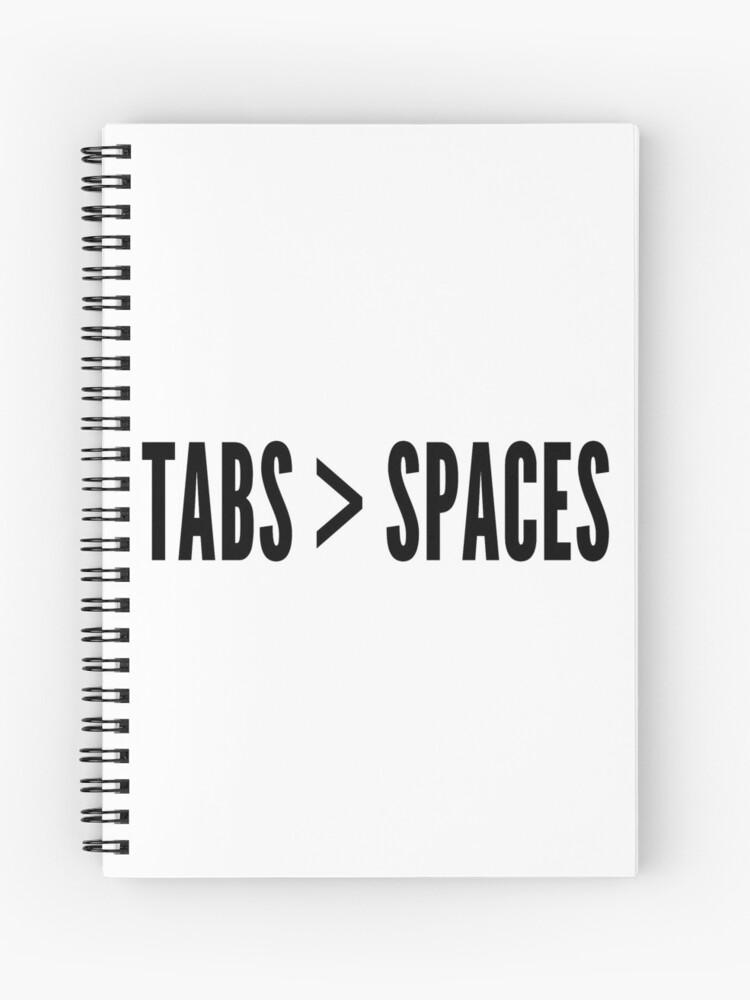 Notebook with Tabs, Black