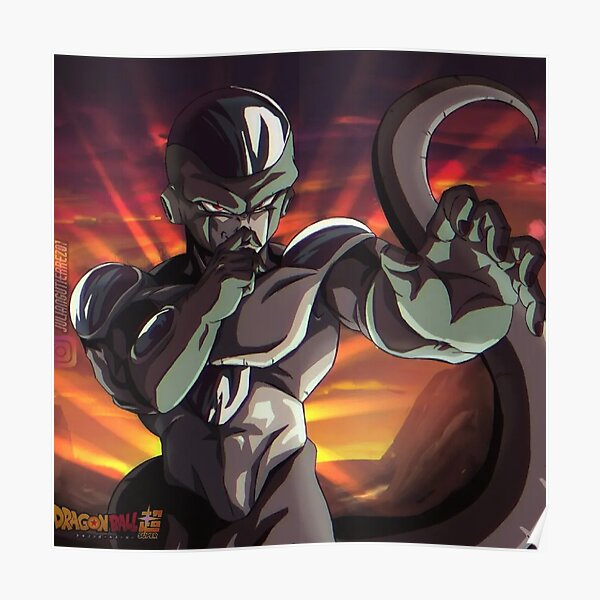 Black Frieza New Form Dragonball Super Manga Poster For Sale By Andreartist Redbubble