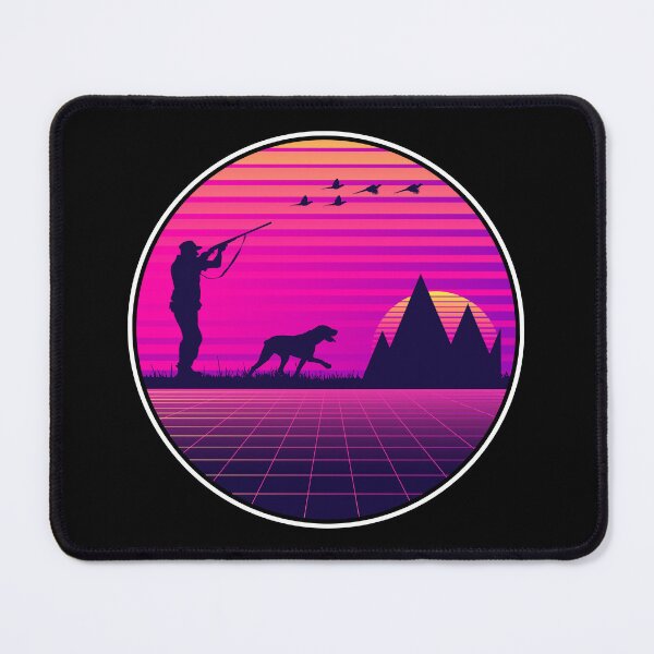 Item preview, Vaporwave Style Pheasant Hunting Upland Bird Hunter Dog designed and sold by merchzy.