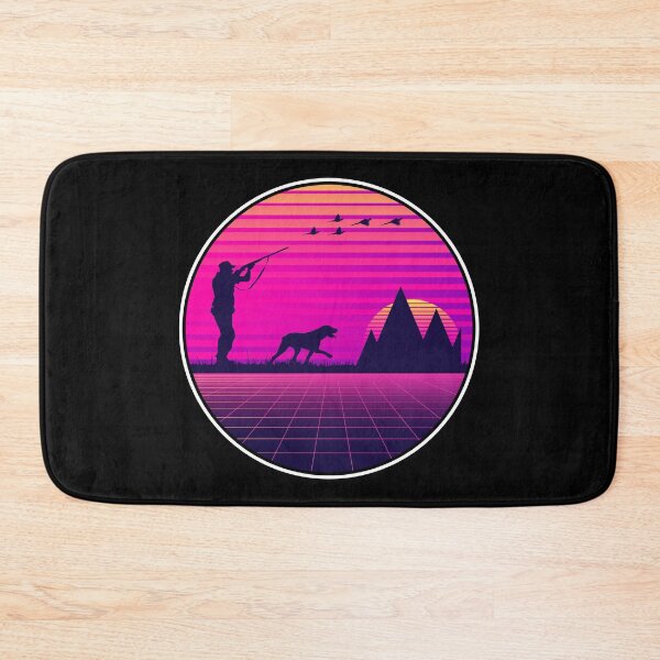 Item preview, Vaporwave Style Pheasant Hunting Upland Bird Hunter Dog designed and sold by merchzy.
