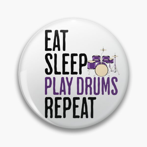 Item preview, Eat Sleep Play Drums Repeat - Music Humor designed and sold by AlanPhotoArt.
