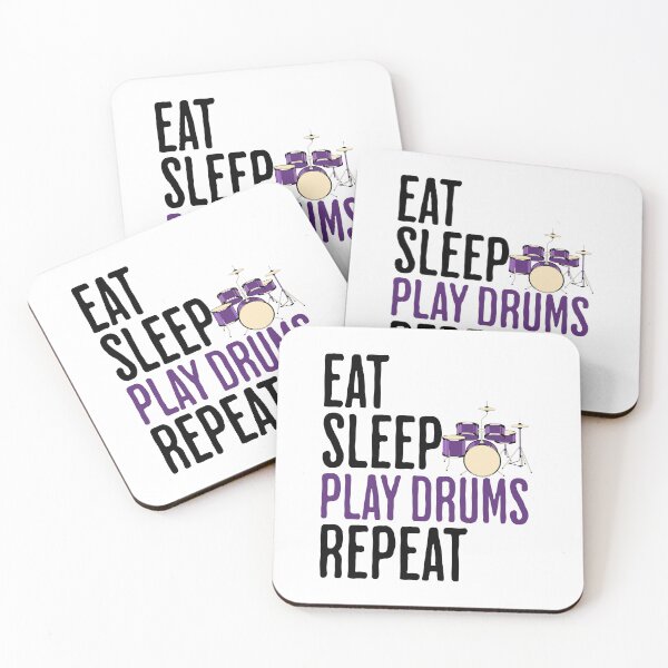 Item preview, Eat Sleep Play Drums Repeat - Music Humor designed and sold by AlanPhotoArt.