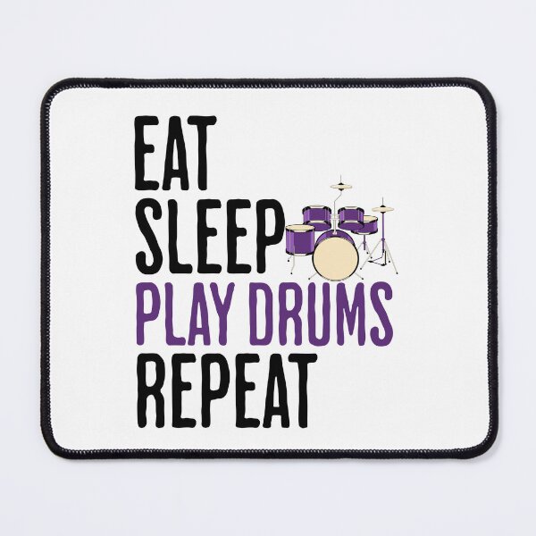 Item preview, Eat Sleep Play Drums Repeat - Music Humor designed and sold by AlanPhotoArt.