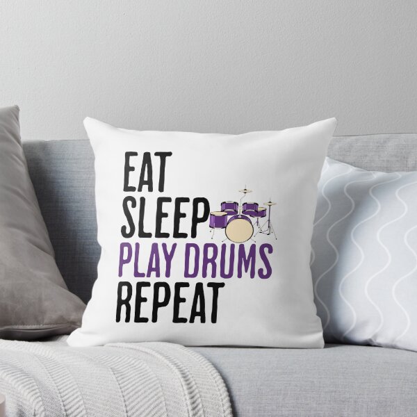 Item preview, Eat Sleep Play Drums Repeat - Music Humor designed and sold by AlanPhotoArt.