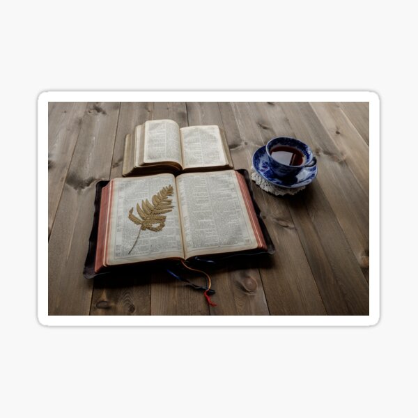 "Morning tea and Bibles" Sticker by RosNapier Redbubble