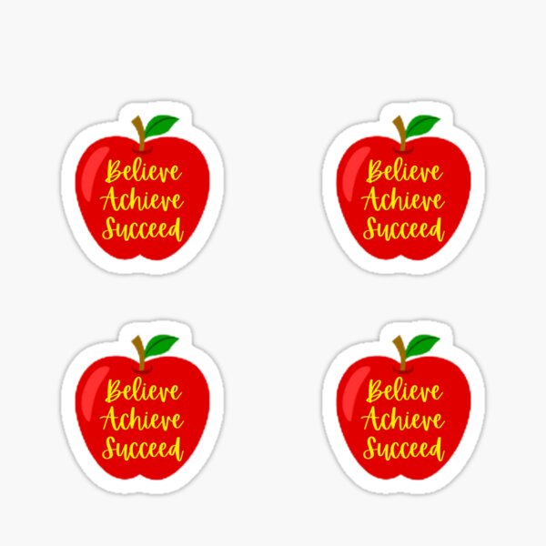 Item preview, Believe Achieve Succeed The Best Teacher Apple Yellow Design designed and sold by BestTeacher.