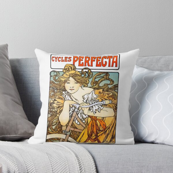 Item preview, Cycles Perfecta  Alphonse Mucha  Poster Advertising  Vintage Art Nouveau  designed and sold by TeeARTHY.