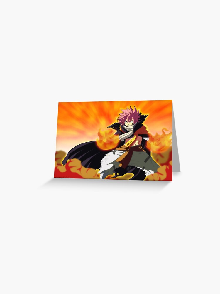 Natsu Dragneel Fairytail | Dragon ball Tshirt | Greeting Card