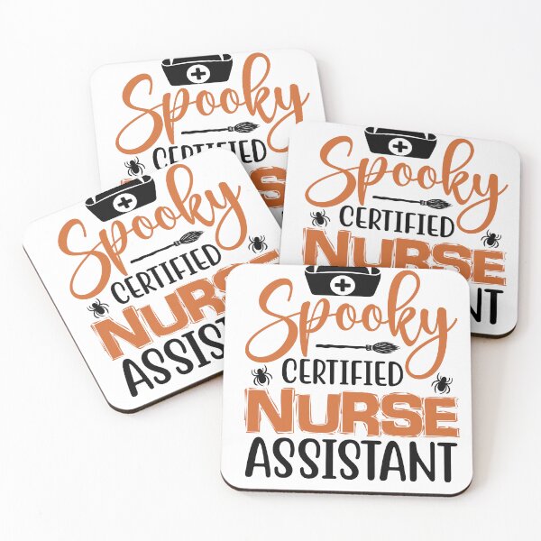 Item preview, SPOOKY CERTIFIED NURSE ASSISTANT HALLOWEEN designed and sold by kotsdesign.