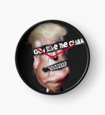 God Save The Czar! Punk Style Anti Trump Design Clock