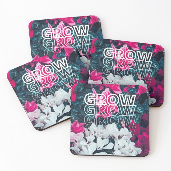 Item preview, GROW (above) - Chill Pink And White Flowers designed and sold by AliceSLee.