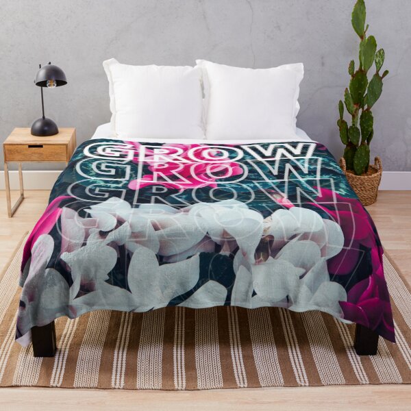 Item preview, GROW (above) - Chill Pink And White Flowers designed and sold by AliceSLee.