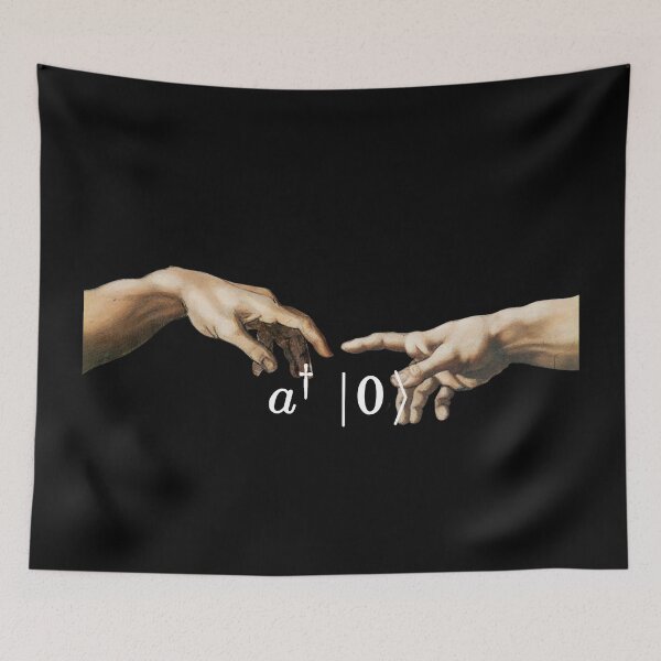 Item preview, Creation operator, micheangelo and the creation of adam, physics and art designed and sold by NoetherSym.