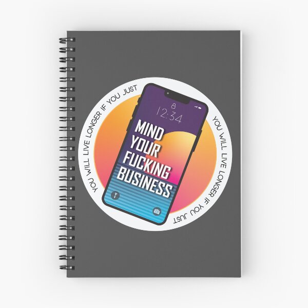 Item preview, Mind Your Business - Funny designed and sold by 1PointlessPeach.