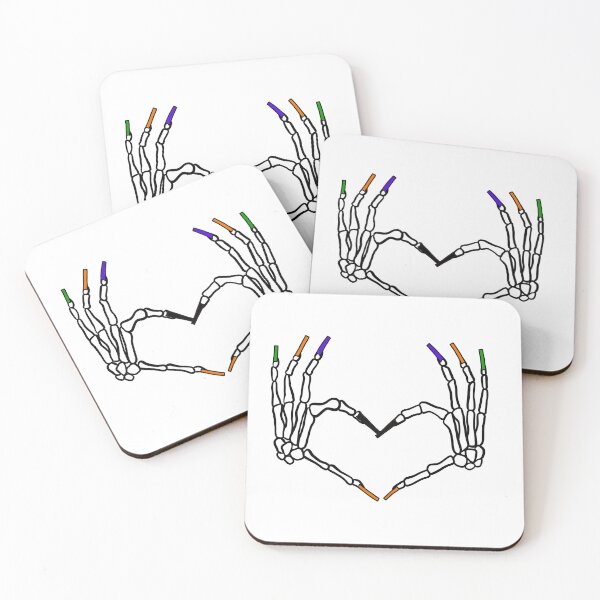 Item preview, Colorful Skeleton Nails designed and sold by princesssomo21.