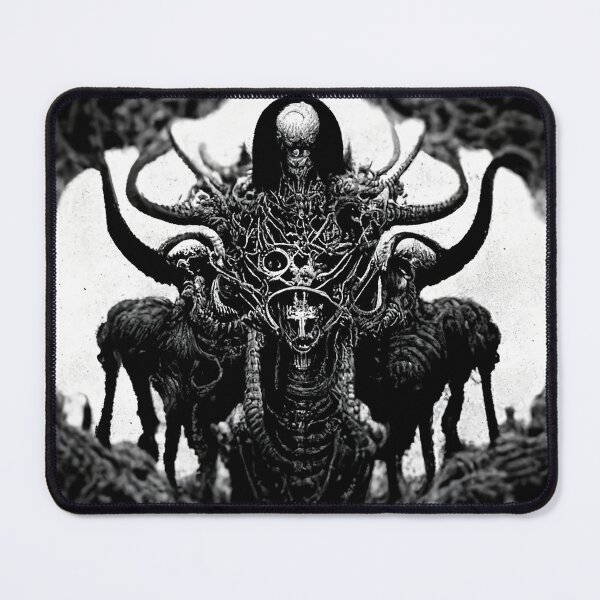 Item preview, Goat Shadow Man- Black Metal- The Mystical Guide to Errosion777 designed and sold by esotericorigins.