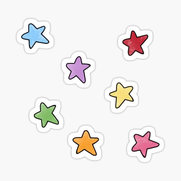 Rainbow Star Pack Sticker For Sale By Hailschmidt Redbubble