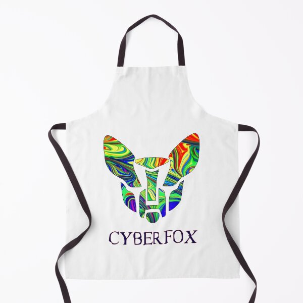 Item preview, CyberFox - the cyber fox in psychedelic colors with raised ears designed and sold by Kminos.