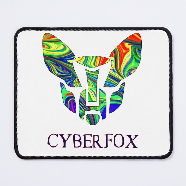 Item preview, CyberFox - the cyber fox in psychedelic colors with raised ears designed and sold by Kminos.