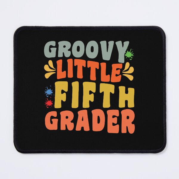Item preview, Groovy Little Fifth Grader, funny back to school quote designed and sold by Artsy Fun.