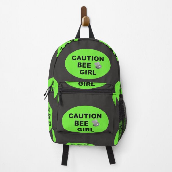 Item preview, CAUTION BEE GIRL industrial style green sign designed and sold by lobodelnoir.